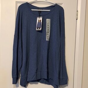 Buffalo David Bitton Blue Long-Sleeve Crewneck Tunic
